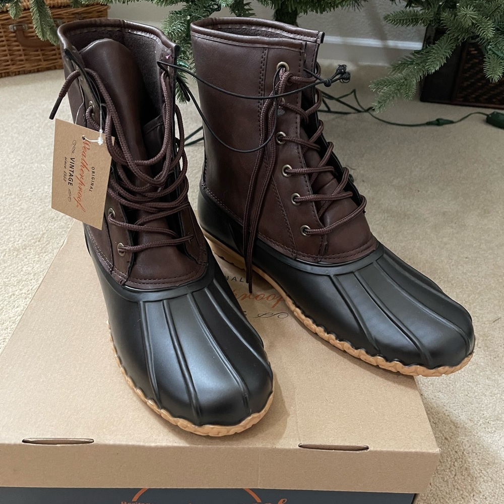 Mens Boots. Heritage Original Weatherproof Chocolate/Brown Size 12 M (mens)